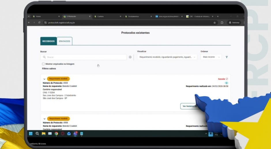 11.326 - ON-RCPN - Treinamento e-Protocolo e Conta Virtual - Roraima - Banner matéria 1280 x 960px